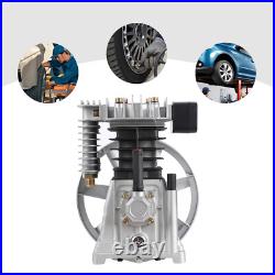3HP Air Compressor Pump Head Aluminum 115PSI 9 CFM 2 Cylinder 1 Stage 1300/min