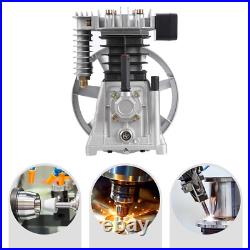 3HP Air Compressor Pump Head Aluminum 115PSI 9 CFM 2 Cylinder 1 Stage 1300/min