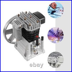 3HP Air Compressor Pump Head Aluminum 115PSI 9 CFM 2 Cylinder 1 Stage 1300/min