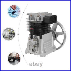 3HP Air Compressor Pump Head Aluminum 115PSI 9 CFM 2 Cylinder 1 Stage 1300/min