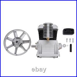 3HP Air Compressor Pump Head Aluminum 115PSI 9 CFM 2 Cylinder 1 Stage 1300/min