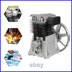 3HP Air Compressor Pump Head Aluminum 2.2KW 1.0mpa 2 Cylinder 1 Stage 250L/66Gal