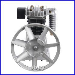 3HP Air Compressor Pump Head Aluminum 2.2KW 1.0mpa 2 Cylinder 1 Stage 250L/66Gal