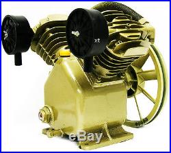 3HP Twin Cylinder Air Compressor Head Pump 140PSI V-Type Air Tools Home Business