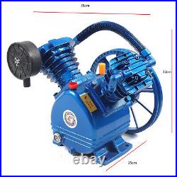 3HP V-Style 2 Cylinder Air Compressor Pump Motor Head Air Double Stage 175PSI