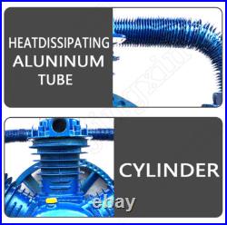 3-Cylinder 2-Stage 10HP 175PSI Air Compressor Pump Motor Head W-Style 3 Piston