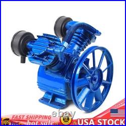 3 HP 2-Piston Replacement Air Compressor Pump Single Stage V Style Twin Cylinder