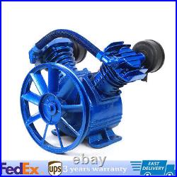 3 HP 2-Piston Replacement Air Compressor Pump Single Stage V Style Twin Cylinder