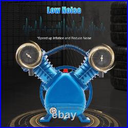 3 HP 2-Piston Replacement Air Compressor Pump Single Stage V Style Twin Cylinder