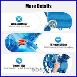 3 HP 2-Piston Replacement Air Compressor Pump Single Stage V Style Twin Cylinder