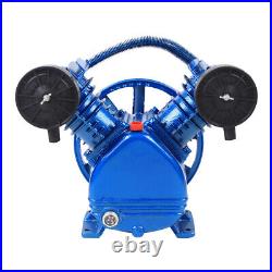 3 HP 2-Piston Replacement Air Compressor Pump Single Stage V Style Twin Cylinder