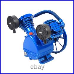 3 HP 2-Piston Replacement Air Compressor Pump Single Stage V Style Twin Cylinder