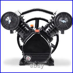 3 HP 2 Piston V Style Twin Cylinder Air Compressor Pump Motor Head Air Tool New