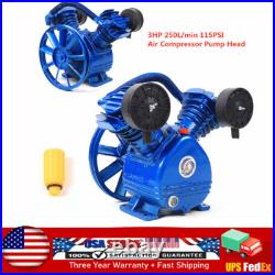 3 HP Replacement Air Compressor Pump Single Stage V-Style Twin Cylinder 2 Piston