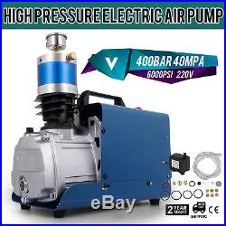 400BAR 40MPA 6000PSI High Pressure Air Compressor PCP Airgun Scuba Air Pump 220V