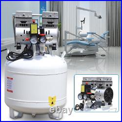 40L 115PSI Dental Medical Air Compressor Silent Noiseless Air Compressor Oilless