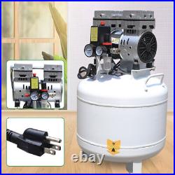 40L Dental Medical Air Compressor Silent Air Compressor Oilless 115PSI 0.75KW