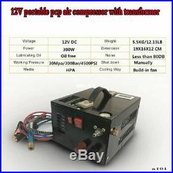 4500PSI 300Bar 30Mpa 12V PCP Air Compressor With Transformer