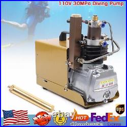 4500PSI Electric Air Compressor Scuba Diving Pump High Pressure Water-Cooling