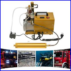 4500PSI Electric Air Compressor Scuba Diving Pump High Pressure Water-Cooling