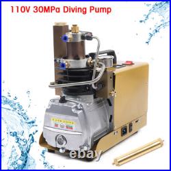 4500PSI Electric Air Compressor Scuba Diving Pump High Pressure Water-Cooling