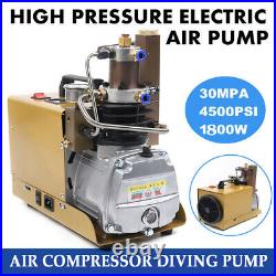 4500PSI Electric Air Compressor Scuba Diving Pump High Pressure Water-Cooling