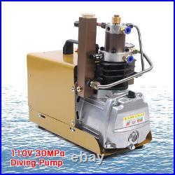 4500PSI Electric Air Compressor Scuba Diving Pump High Pressure Water-Cooling