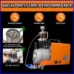 4500Psi 300Bar 30MPA 110V Pcp Air Compressor Electric High Pressure Pump fo