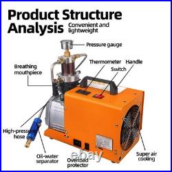 4500Psi 300Bar 30MPA 110V Pcp Air Compressor Electric High Pressure Pump fo