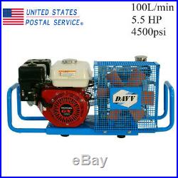 4500Psi Air Compressor 5.5-HP Gas-Powered Fill Station Air Cooling Scuba Diving