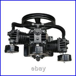 4HP115psi W Style 3 Cylinder Air Compressor Pump Motor Head Air Tool Universal