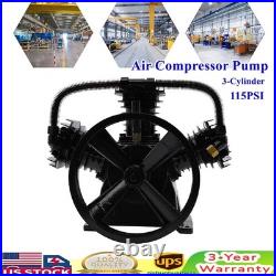 4 5 HP Replacement Air Compressor Pump 3 Cylinder 10-12 CFM Max For industry