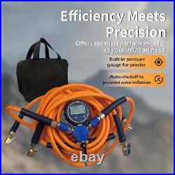 4-Way Tire Inflation & Deflation System with Digital Pressure Gauge