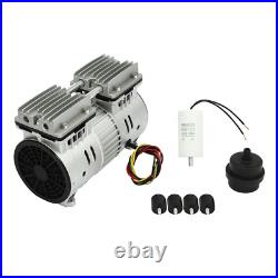 550W Oilless Air Pump Compressor Vacuum Pump Head Small Air Mute 125L/min 4.5CFM