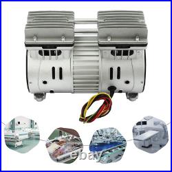 550W Oilless Air Pump Compressor Vacuum Pump Head Small Air Mute 125L/min 4.5CFM
