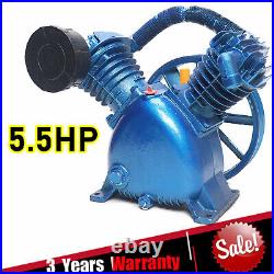 5HP 4KW 175psi V Style 2-Cylinder Air Compressor Pump Motor Head Double Stage