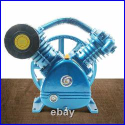5HP 4KW V Style 2-Cylinder Air Compressor Pump Motor Head Double Stage 175PSI 1X