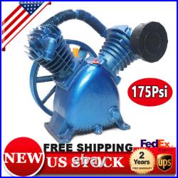 5.5HP 175PSI Replacement Air Compressor Pump Double Stage V Style Low Noise New