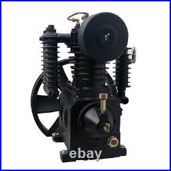 5.5HP 180PSI Cast Iron Two Cylinder Air Compressor Pump & Flywheel Two Stage