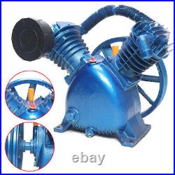 5.5HP 21CFM 175PSI V-Type Twin Cylinder Air Compressor Pump Head Double Stage