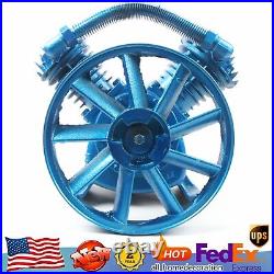 5.5HP 21CFM 175 PSI V Type Twin Cylinder Air Compressor Pump Head Double Stage