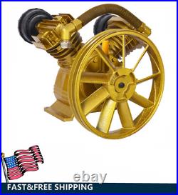 5.5HP Air Compressor Head Pump Dual-Cylinder 21CFM 115PSI Cast Iron Replacehead