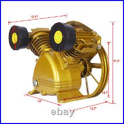 5.5HP Air Compressor Head Pump Dual-Cylinder 21CFM 115PSI Cast Iron Replacehead