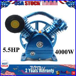 5.5HP Air Compressor Pump Two Stage 175 PSI with Flywheel Twin Cylinder 21CFM