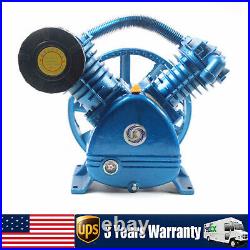5.5HP Air Compressor Pump Two Stage 175 PSI with Flywheel Twin Cylinder 21CFM US