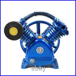 5.5HP Twin Cylinder Air Compressor Pump Head 21CFM SingleStage Hotsale blue Sale