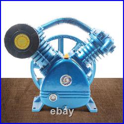5.5 HP Twin Cylinder Piston Type Air Compressor Pump Motor Head Oil Lubricated