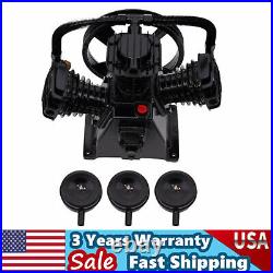 5-HP Single-Stage Inline-Twin Replacement Air Compressor Pump 3 3 Cylinder Head