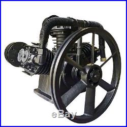 5 HP Three Cylinder Single Stage Air Compressor Pump, Cast Iron with Disc Valves