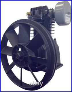5 HP Two Stage Cast Iron Air Compressor Pump, Dual Cylinder InLine, 20 CFM